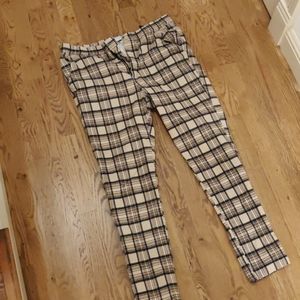 Plaid urban outfitters jogger pants large